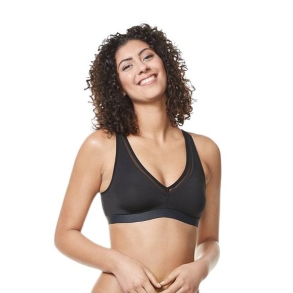 Simply Perfect by Warner's Wirefree Bra Black M - Picture 1 of 8